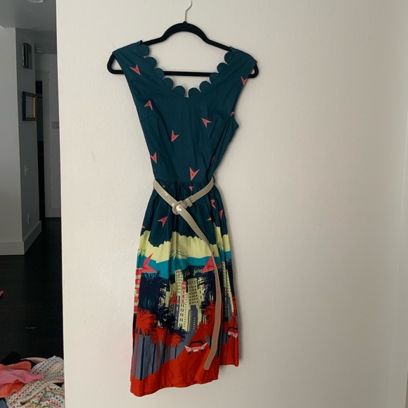 Lindy Bop Palm Springs Swing Dress - Picture 2 of 5